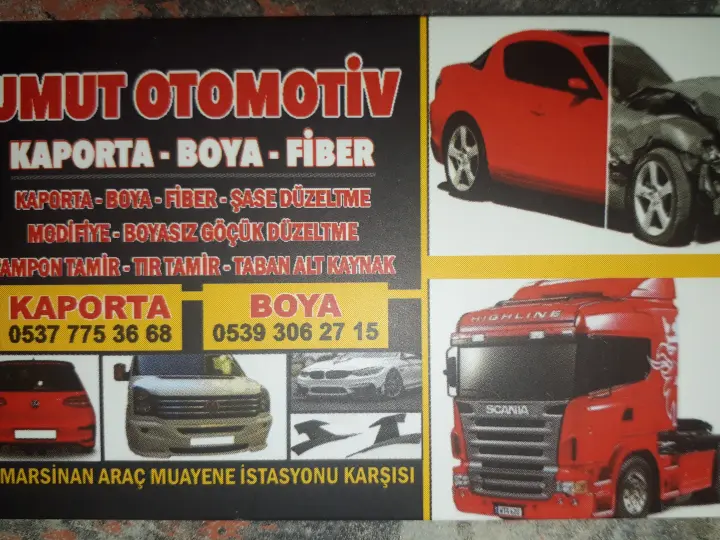 Umut Otomotiv kaporta boya muayene hazırlık