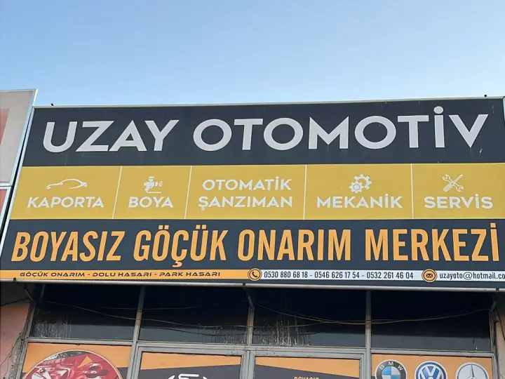 uzay otomotiv boyasız göçük onarım merkezi