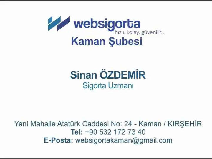 web sigorta kaman