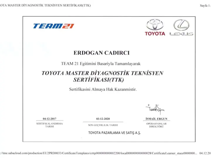 Yıldırım Toyota Servis, Kartal, İstanbul